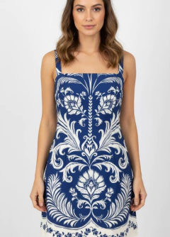 Vestido Curto Santorini Farm