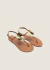 Sandália Salto Rasteiro Farm