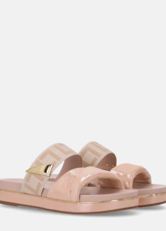 Sandália Flatform Puntini Bege Luz da Lua