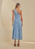 Vestido Jeans Midi Ombro Só Forum - comprar online