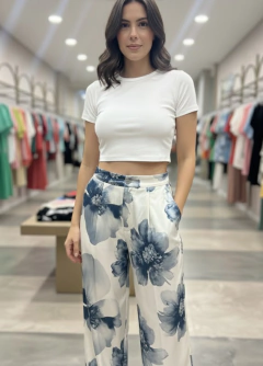 Calça Pantalona Estampada Cacay