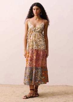 Vestido Midi Estampado Jambú Cacay