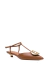 Slingback Couro Marrom Noelma Werner - comprar online