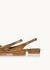 Slingback Flat Shine Bronze Uza - Espaço Multimarcas