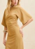 Vestido Maxi Midi Acinturado com Mangas Amplas Forum - comprar online
