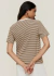 T-Shirt Listrada Manga Curta Shoulder