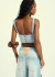 Top Jeans com Botões Open na internet