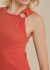 Vestido Midi Canelado com Metal Forum na internet