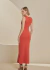 Vestido Midi Canelado com Metal Forum - Espaço Multimarcas