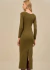 Vestido Midi com Detalhe Metálico Isy na internet