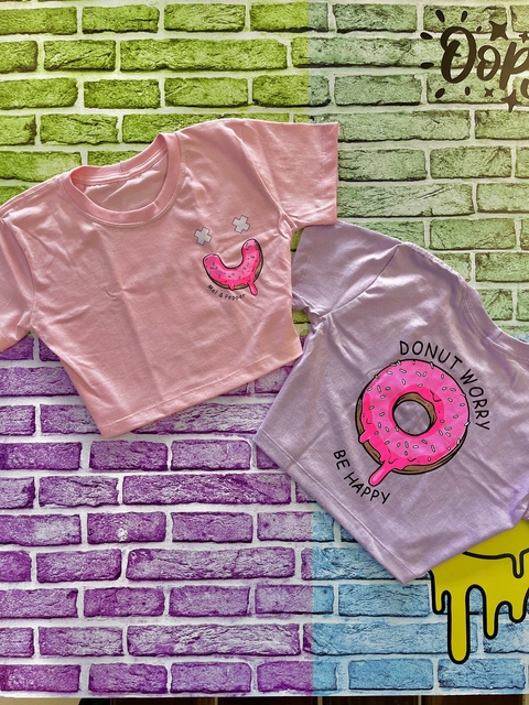 Cropped T-Shirt Donuts