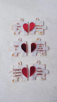TAG DUPLA DIA DOS NAMORADOS PUZZLE - Gabriela Oliveira Ateliê 