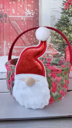 CESTO PORTA PANETONE - PEÇA PRONTA