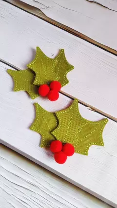 APLIQUE BORDADO VISCO DE NATAL - comprar online