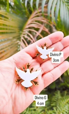 APLIQUE DIVINO ESPÍRITO SANTO - 10 UNIDADES