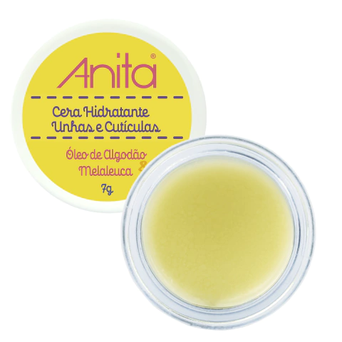 Cera Hidratante-Unhas E Cuticulas-Oleo De Algodao e Melaleuca Anita