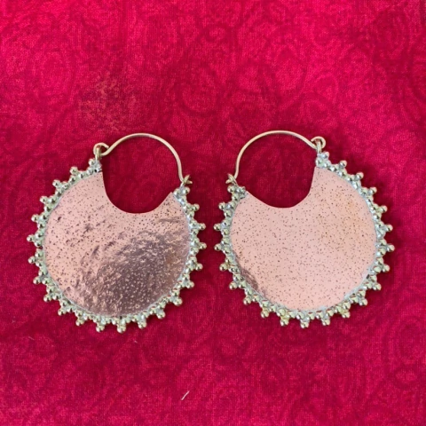 Arracadas Boho Solida Chica