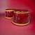 Meenakshi Imitación Brazaletes Shakha Pola Tradicionales Indios Chapados En Oro #4 Rojo - comprar en línea