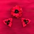 Conjunto Floral Tribal Monster Rojo #38