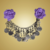 Mini Tribal Monster Lavender Flower Headdress #68 (4cm)