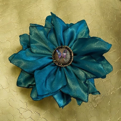 Flor Tribal Monster Azul Turquesa #69 (11.5 cms) - comprar en línea