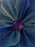 Flor Tribal Monster Iridiscente Azul/Turquesa #95 (12 cms) en internet