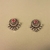 Conjunto de Collar y Aretes Lunas Cristales Vino #7 en internet