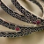 Conjunto de Brazaletes German Silver Relieve Cristales Vino on internet