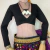 Choli Manga Larga Licra con Algodón.