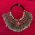 Choker Metálico con Cristal Rojo en Forma de Gota - comprar en línea