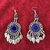 Conjunto de Choker, Aretes y Tika Azul Rey Amuletos Cuadrados #3 - comprar en línea