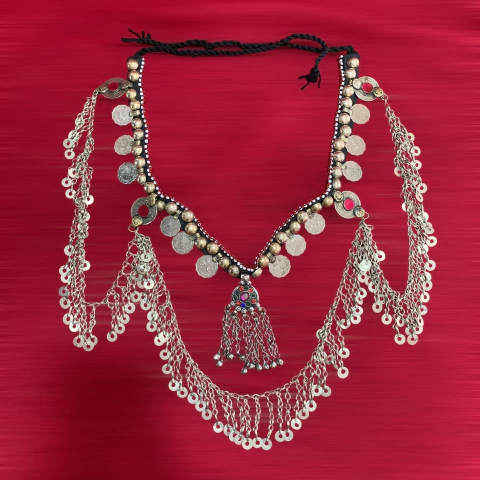 Cinto Kuchi metálico triple cadena multicolor - comprar en línea