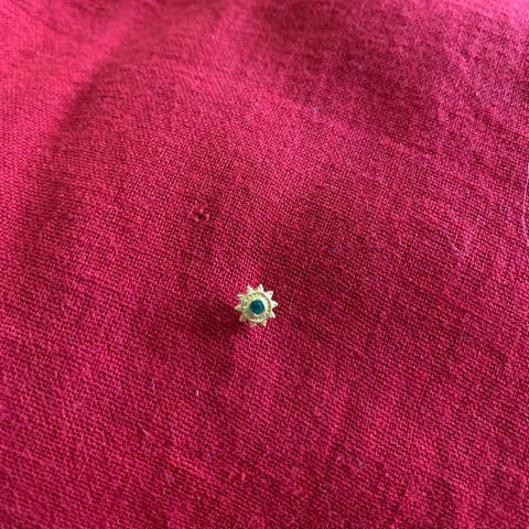 Piercing Stud Sol Turquesa #25