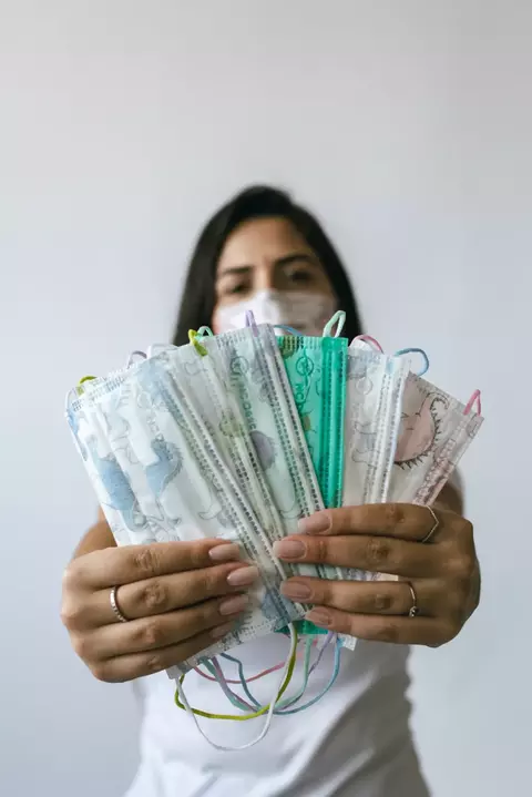 Máscara Tripla com Filtro - Dino - 50 Un.