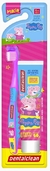 Kit Escova De Dente Infantil Peppa Pig + Gel Dental 50g Tutti Frutti (DentalClean) na internet