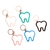 1/5/10/20 Chaveiro Dentinho em Acrílico - Dente Contorno - comprar online