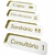 Placa de porta em acrilico 30x10 em Acrilico - Dourado com Branco 3mm - Fada Do Dente Store