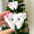 5/10/20 unidades Pingente Rosa Enfeite para Arvore de Natal Dentinho Natalino