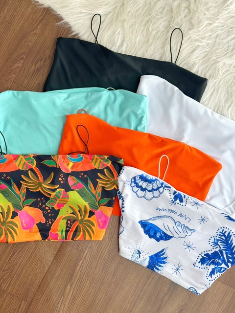 Cropped Alça Fina Basic