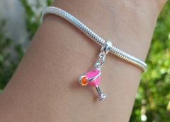 Berloque drink rosa - comprar online
