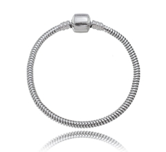 Pulseira banhada fecho tradicional