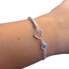 Pulseira ajustável coração