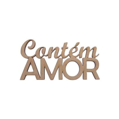 FRASE CONTEM AMOR 10CM