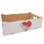 Bandeja Laser Eu Amo Você 27x16,5x8,5 Pintado Gel Branco - MDF