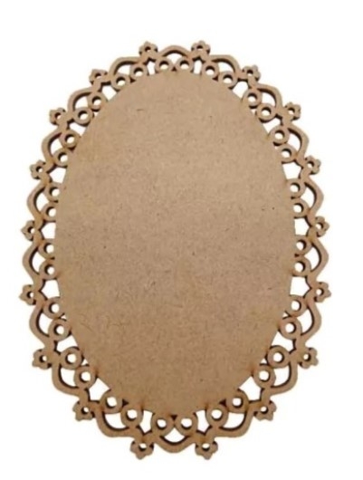 PLACA OVAL TRABALHADA LISA N°6 (TAMANHOS)