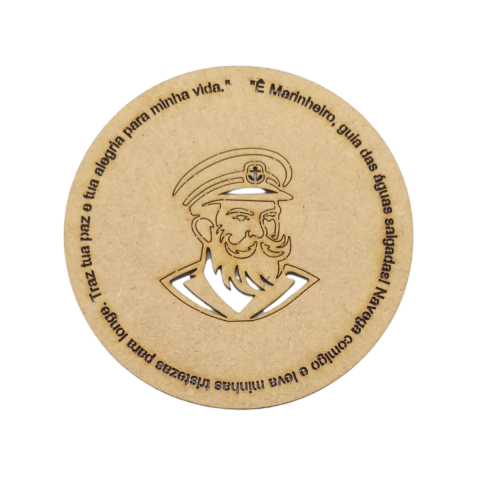 Mandala MDF Umbanda Marinheiro com Oração