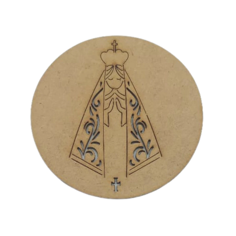 Mandala MDF Nossa Senhora Aparecida Lisa