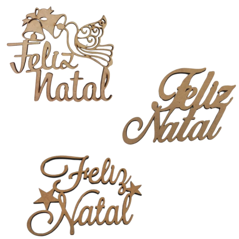 Aplique MDF Feliz Natal