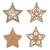 Enfeite Pendente Estrela 5cm - MDF