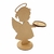 Menina/Menino Porta Vela Natalino 18x14 - MDF na internet